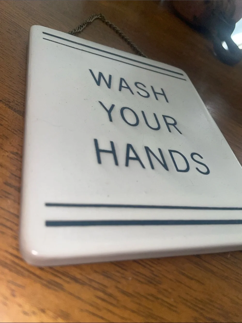 Hearth & Hand™ with Magnolia “Wash Your Hands” Stoneware Wall Hanging